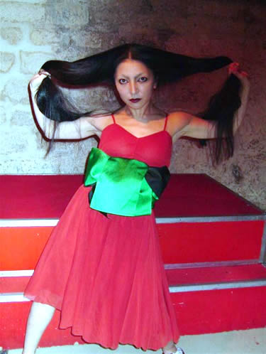 ヨーロッパを行脚している日本女性